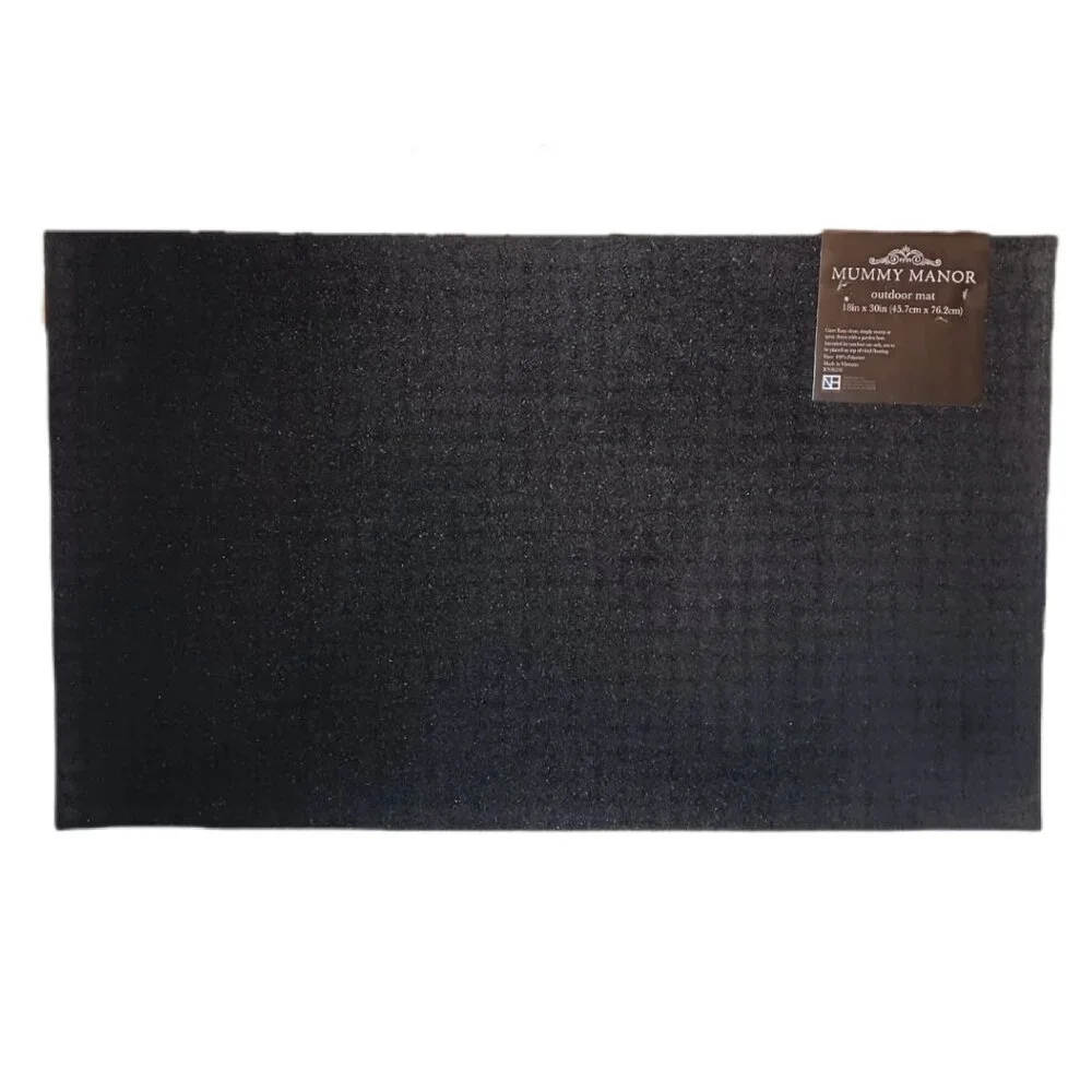 Alien Welcome Outdoor Mat 18'' x 30'' Rubber Back Mummy Manor Halloween Decor